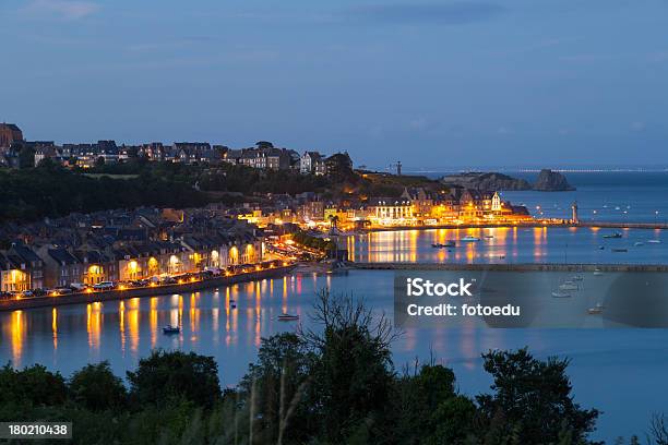 Port Of Cancale Stock Photo - Download Image Now - Cancale, Sunset, Architecture