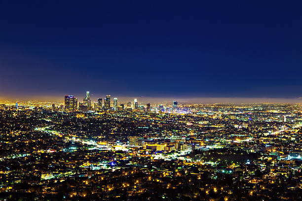istock Los Angeles Skyline by Night 180210598