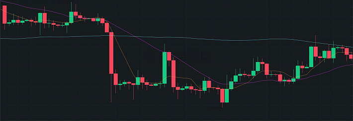 Economy graph. Financial chart, stock analysis data for business background in digital screen.