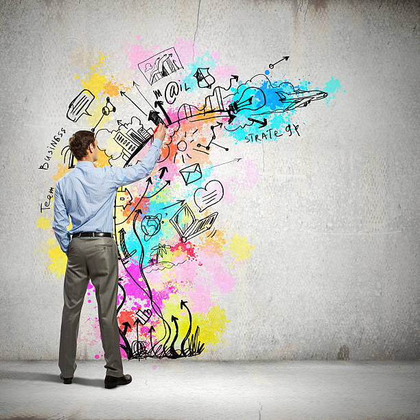istock Back view of businessman 180211314