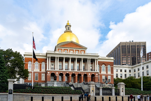 Massachusetts State Capitol Building, Boston, Massachusetts.