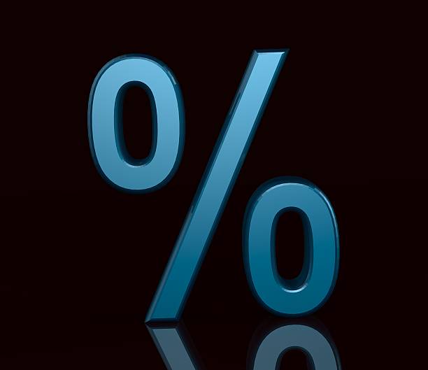 istock Bussines symbols. 3D percentage 180214967