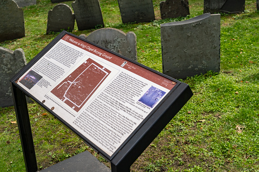 Tombstones in Lonely Grave Historic Reserve, near Millar's Flat Otago New Zealand.