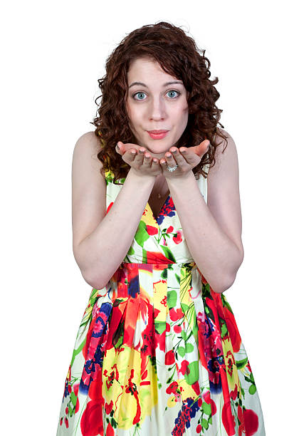 istock Woman Blowing a Kiss 180217300
