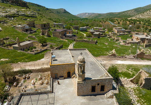 View over the abandoned village of Killit, near the town of Savur, in the southeastern Turkey. The village was once inhabited by Syrian Orthodox Christians.