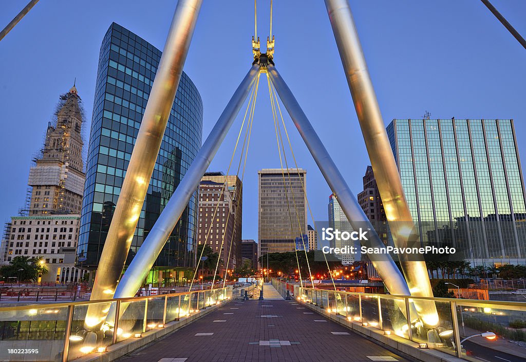 Horizonte de la ciudad de Hartford, Connecticut - Foto de stock de Connecticut libre de derechos