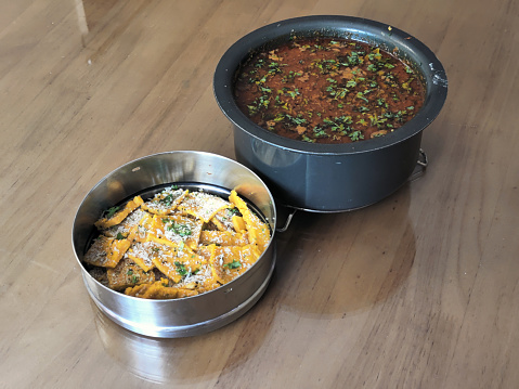 Patodi Rassa Bhaji or patwadi Sabji, a popular Maharashtrian spicy recipe