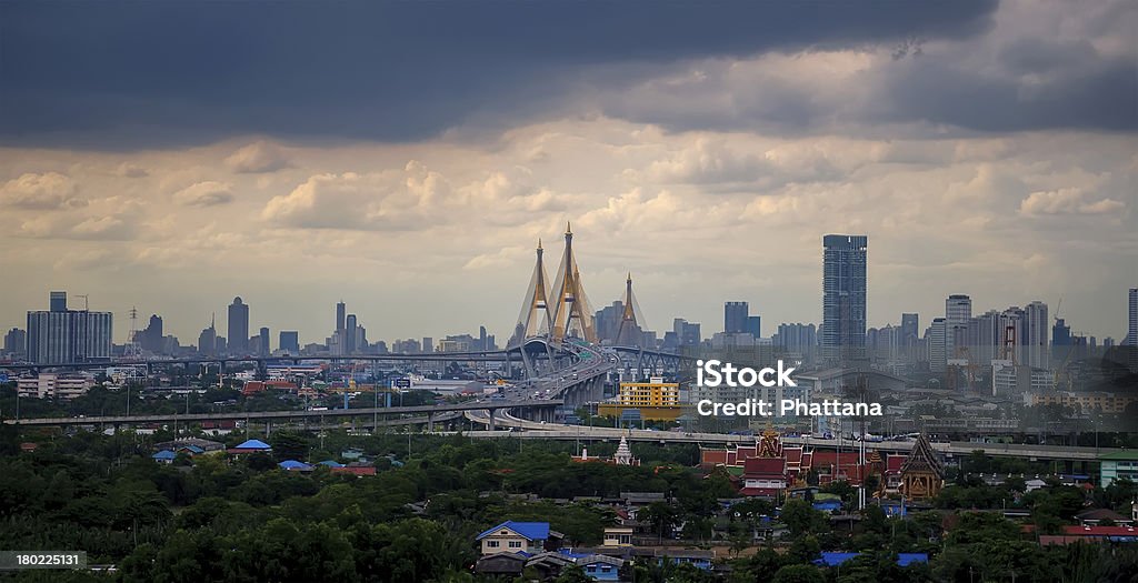Cidade de Banguecoque Tailândia - Royalty-free Ajardinado Foto de stock