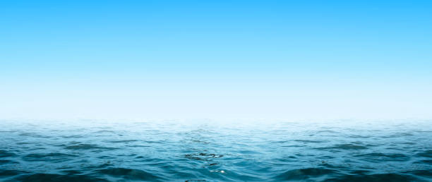 istock Horizon Spring Morning blue sky Scape in blue by the Sea 1802252684