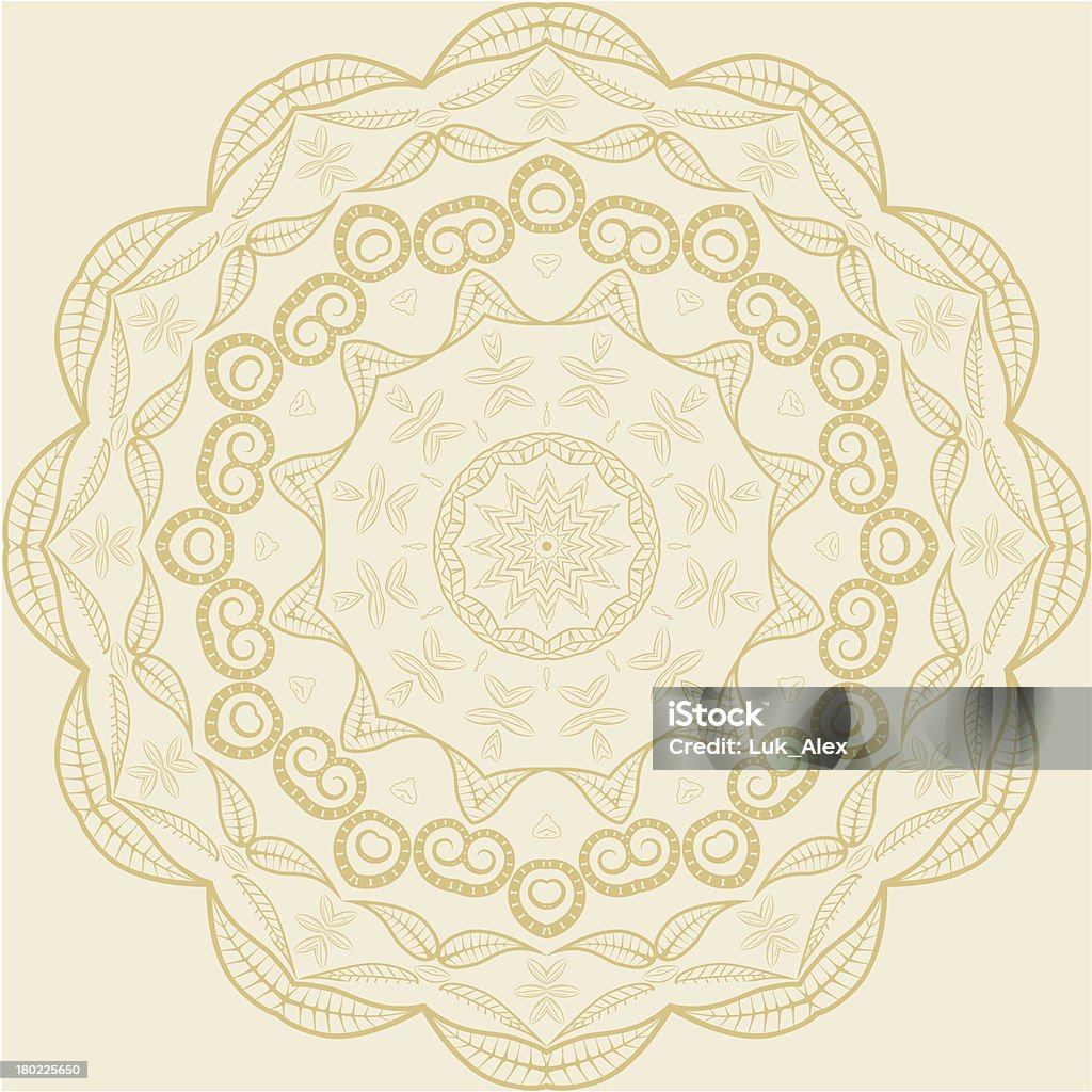 Cerchio decorazione floreale. - arte vettoriale royalty-free di Cerchio