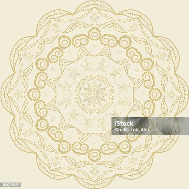 Cerchio Decorazione Floreale - Immagini vettoriali stock e altre immagini di Cerchio - Cerchio, Decorazione festiva, Forma geometrica