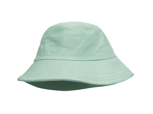 istock green bucket hat Isolated on a white background 1802266015