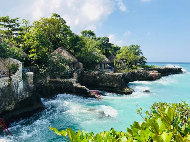 Huts at Rockhouse hotel, Jamaica
