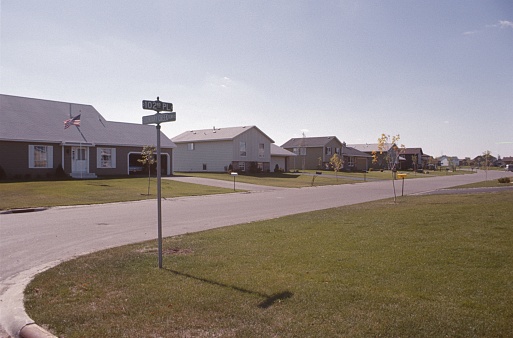 Minnesota, 1977. Single-family residential development in Minnesota.