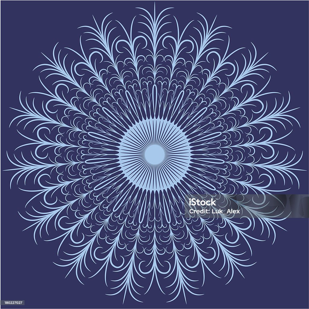 Snowflake. Snowflake on a blue background, EPS8 - vector graphics. Abstract stock vector