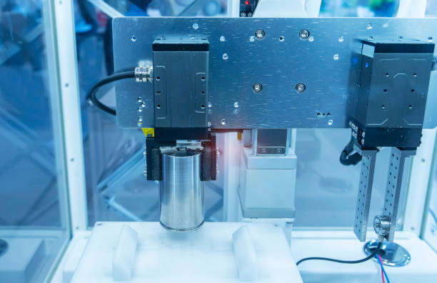 istock artificial intelligence machine at industrial manufacture of lithium battery 1802277665