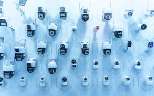 istock Collection Of Different Control Recording And Inspection Electronic Cameras. Protection Property System Technology 1802280337