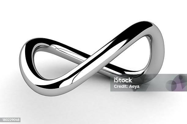 Foto de Silver Símbolo De Borda Infinita e mais fotos de stock de Infinito - Infinito, Símbolo, Tridimensional