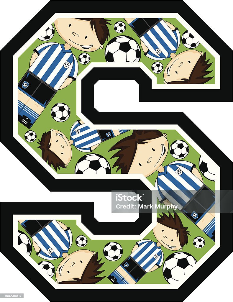 サッカー少年模様の使用説明書 - 5人制サッカーのロイヤリティフリーベクトルアート