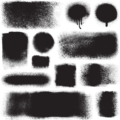 Vector image. Set of black grunge backgrounds