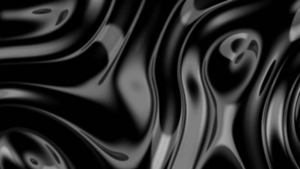 istock Smooth silk wavy black cloth. Abstract noise dark background. 1802324478