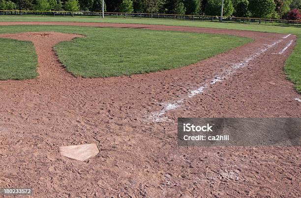 Leere Baseball Diamond Stockfoto und mehr Bilder von Abenddämmerung - Abenddämmerung, Baseball, Baseball-Mal