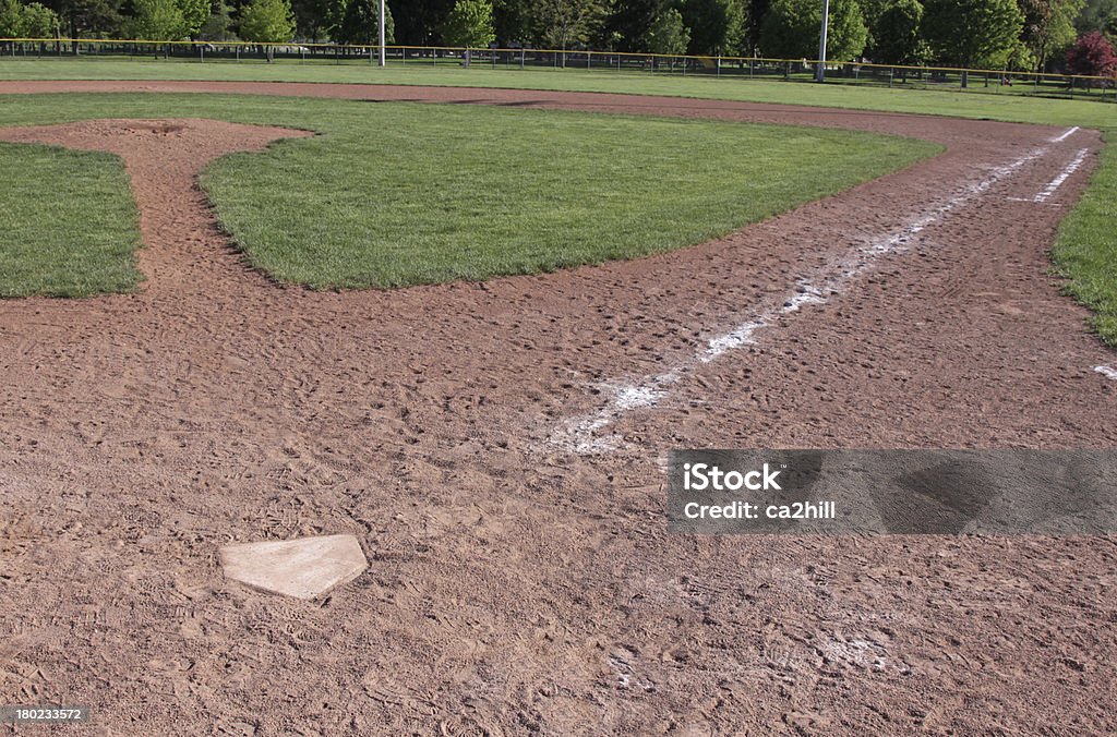 Vide Terrain de Baseball - Photo de Assiette libre de droits