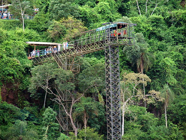 istock Bungee jumping on Iguazu River 180235640