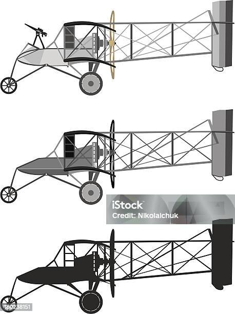 모형 비행기 복고풍 복엽기 Airshow에 대한 스톡 벡터 아트 및 기타 이미지 - Airshow, 검은색, 고풍스런