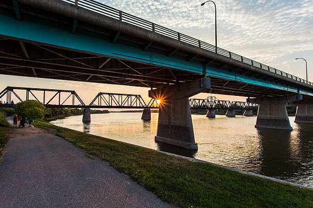 The Diefenbaker Bridge is a Canadian bridge that spans the North Saskatchewan River in Prince Albert, Saskatchewan.