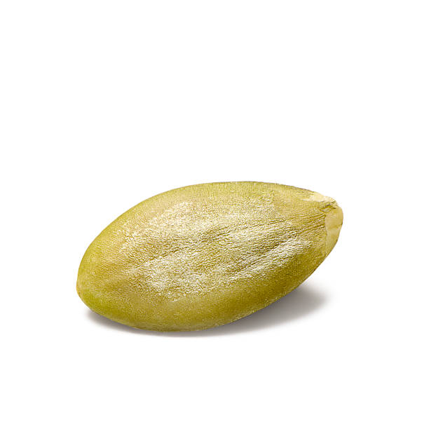 Hulled pumpkin seed stock photo