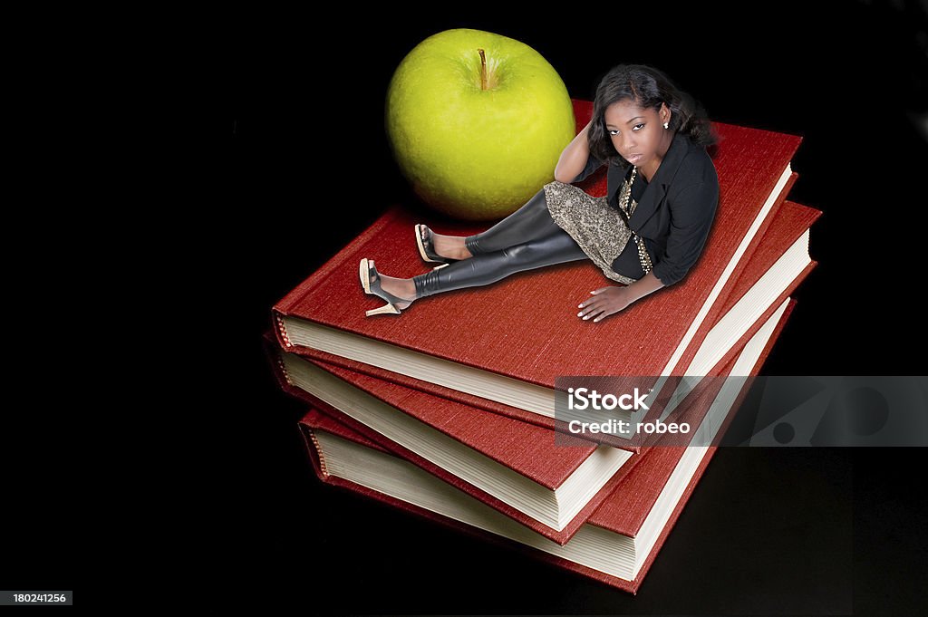 Zurück to School - Lizenzfrei Afro-Frisur Stock-Foto