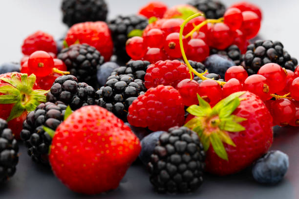 istock Berries. Various colorful berries Strawberry, Raspberry, Blackberry, Blueberry close-up Bio Fruits, Healthy eating, 1802433949