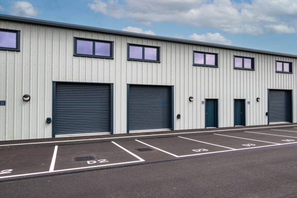 istock New industrial estate units under construction 1802434487
