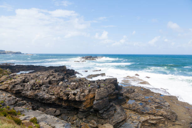 istock Verdicio beach view. Asturias coastline panorama, Spain 1802439207