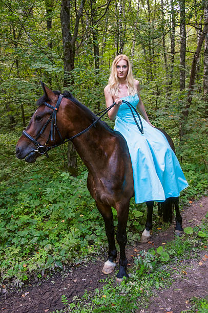 istock Pretty girl on horseback 180244868