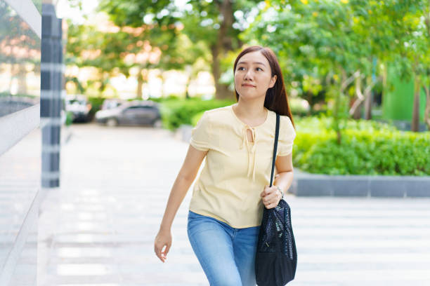 istock Asian woman student portrait on campus. 1802466641