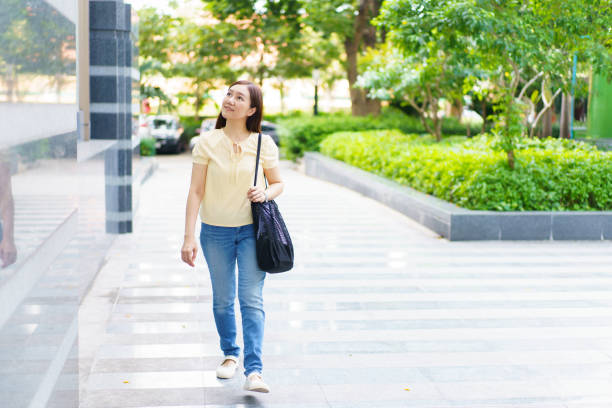 istock Asian woman student portrait on campus. 1802466642