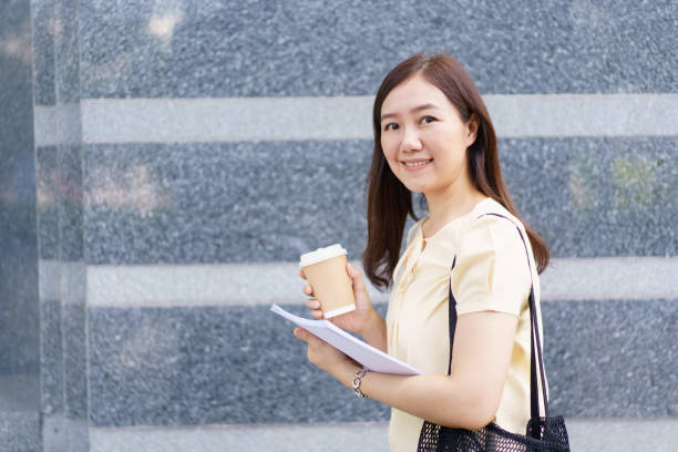 istock Asian woman student portrait on campus. 1802466677