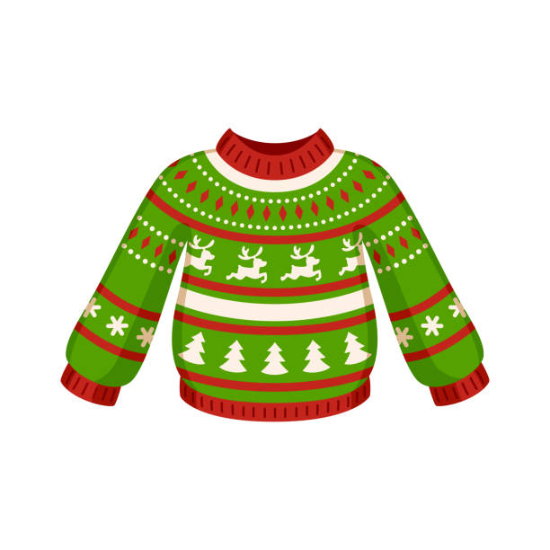420+ Ugly Christmas Sweater Cartoons Stock Illustrations, Royalty-Free ...