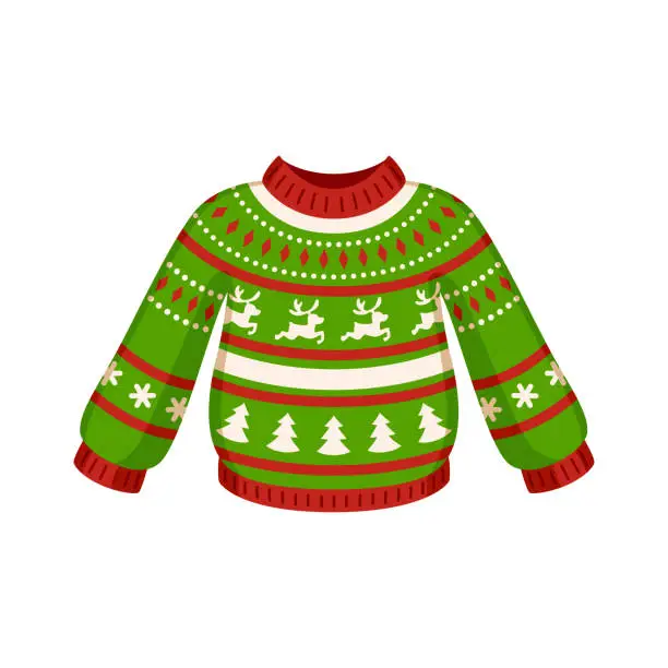 Vector illustration of Christmas sweater