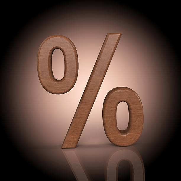 istock Bussines symbols. 3D percentage 180247049