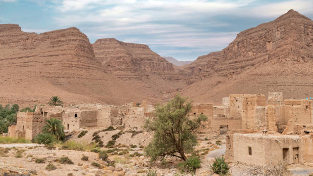 istock Traditional Moroccan clay houses with flat roofs, Morocco 1802472175