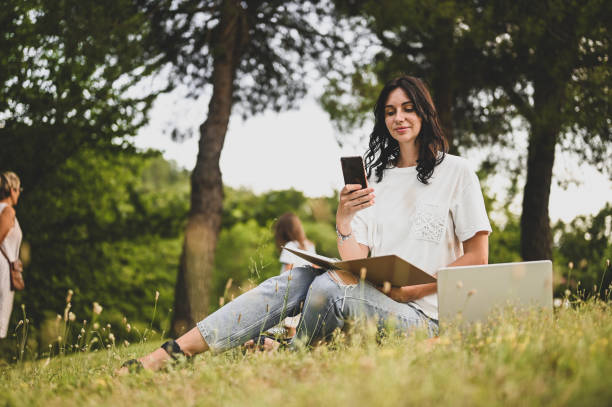 istock Adult student studying outdoors. 1802492099