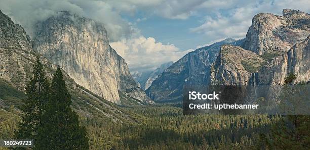 Yosemite National Park El Capitan Mountain Panoramic Scenic Landscape Stock Photo - Download Image Now