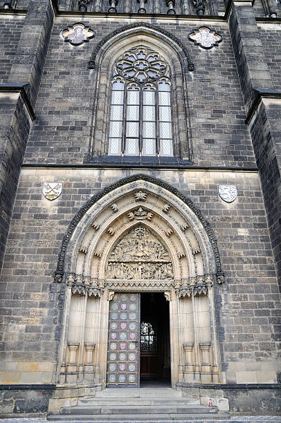 Church of st. Peter and St Paul in Vysehrad stock photo