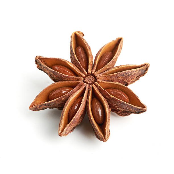 istock Star anise isolated on white background 180250285