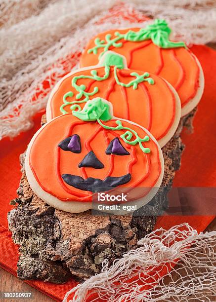 Cookies De Dia Das Bruxas - Fotografias de stock e mais imagens de Fantasma - Fantasma, Sobremesa, Abóbora-Menina - Cucúrbita