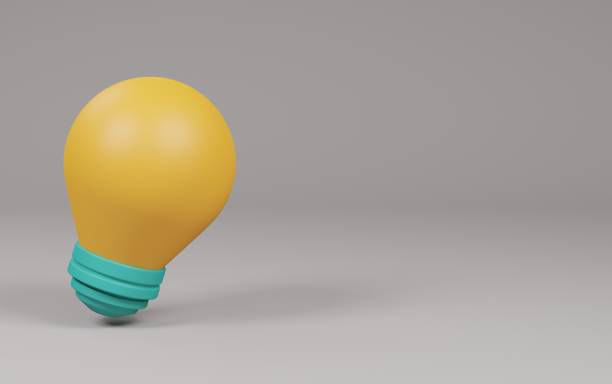 istock light bulb on grey background. back to school concept. 3d rendering illustration. 1802511094