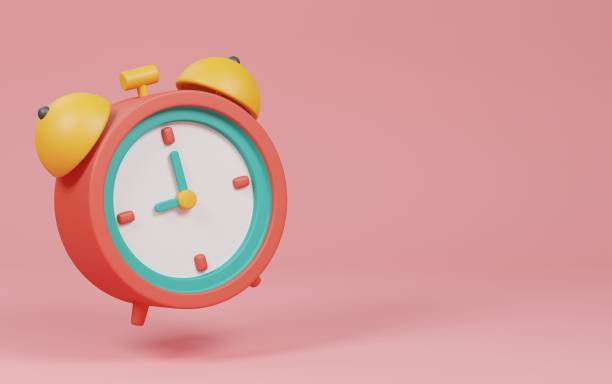 istock alarm clock on pink background. back to school concept. 3d rendering illustration. 1802515414